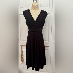 Perceptions Black pleat detail Dress